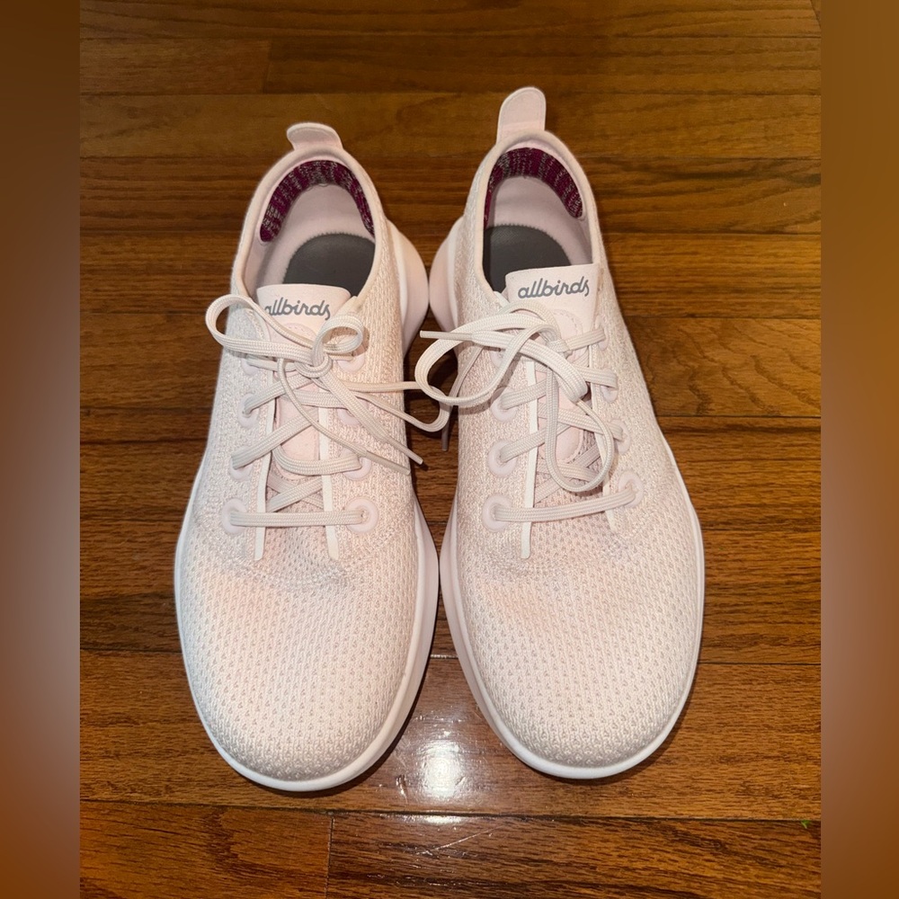 allbirds Women's Pale Pink Tree Runner Lace-Up Sneakers